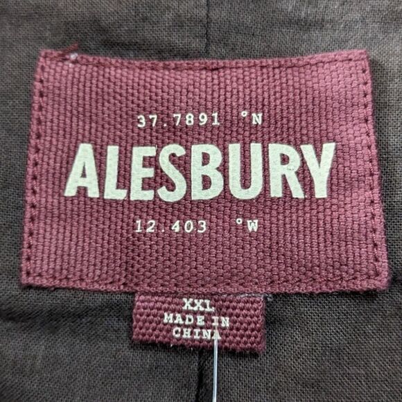 NWT ALESBURY Cotton Canvas Arlo Work Jacket Olive Size XXL - Picture 10 of 12